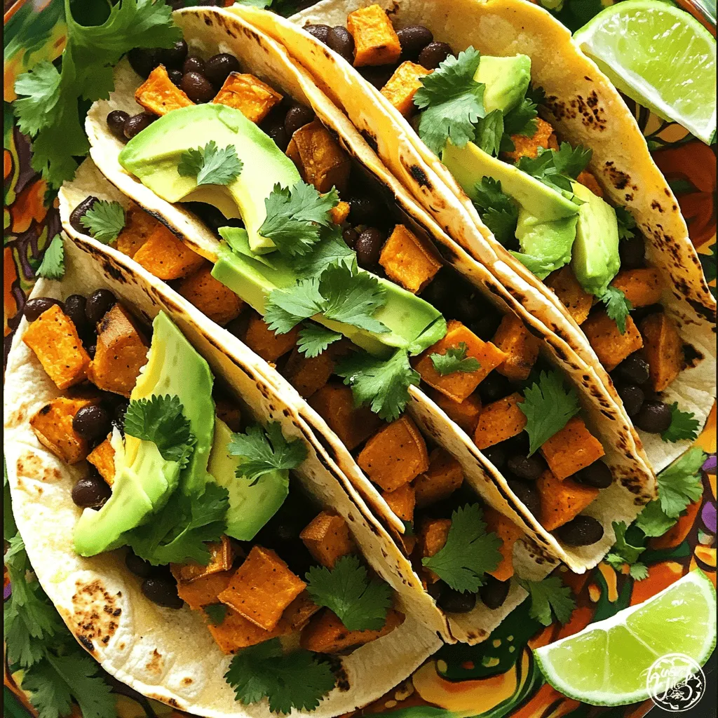 To make sweet potato and black bean tacos, you need fresh, simple ingredients. Here’s what you’ll need: