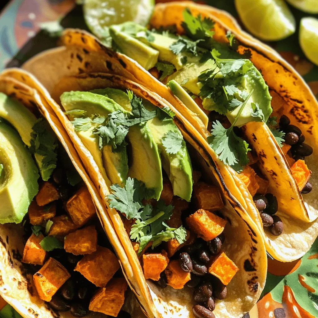 Savory Sweet Potato and Black Bean Tacos Recipe