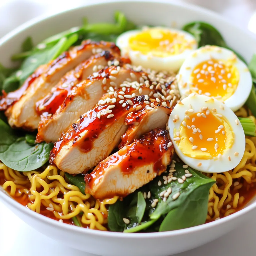 Fiery Chicken Ramen Spicy and Flavorful Bowl Delight