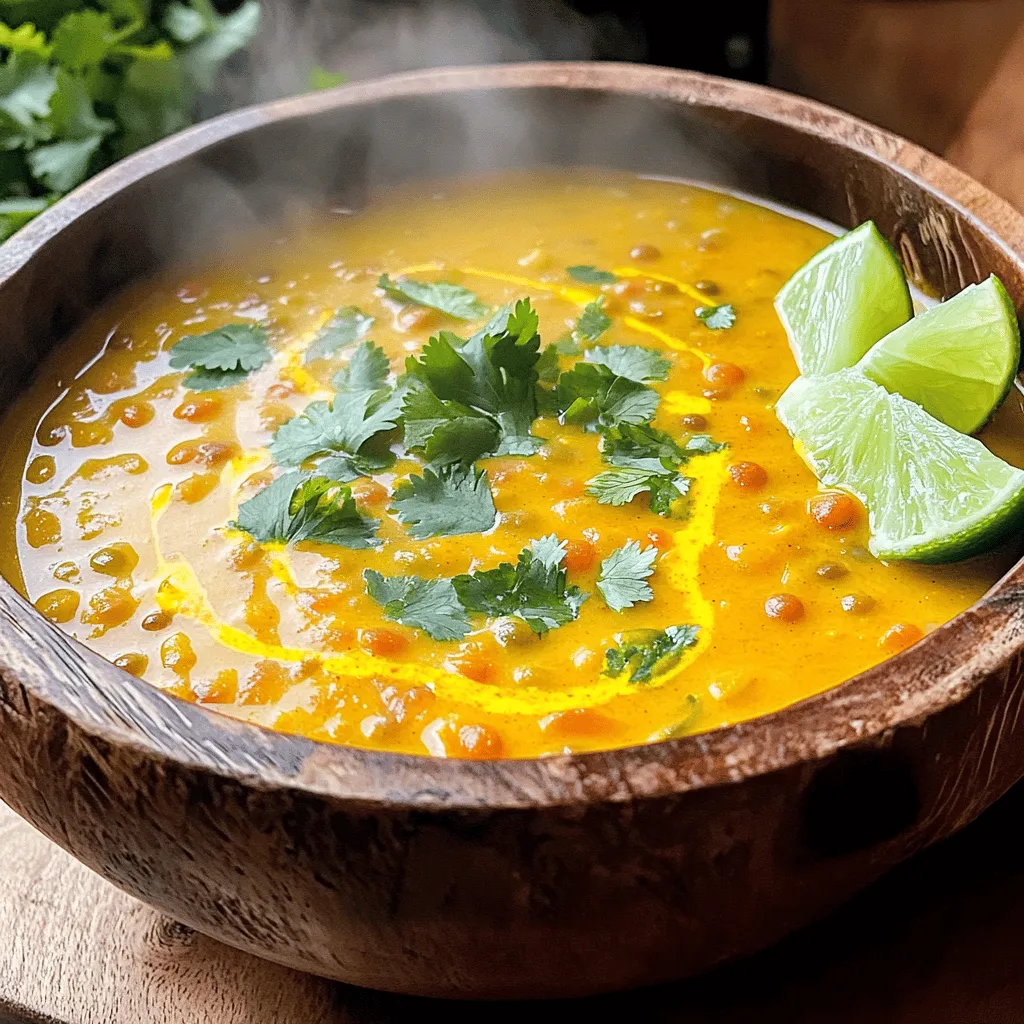 Coconut Curry Lentil Soup Perfectly Flavorful Delight