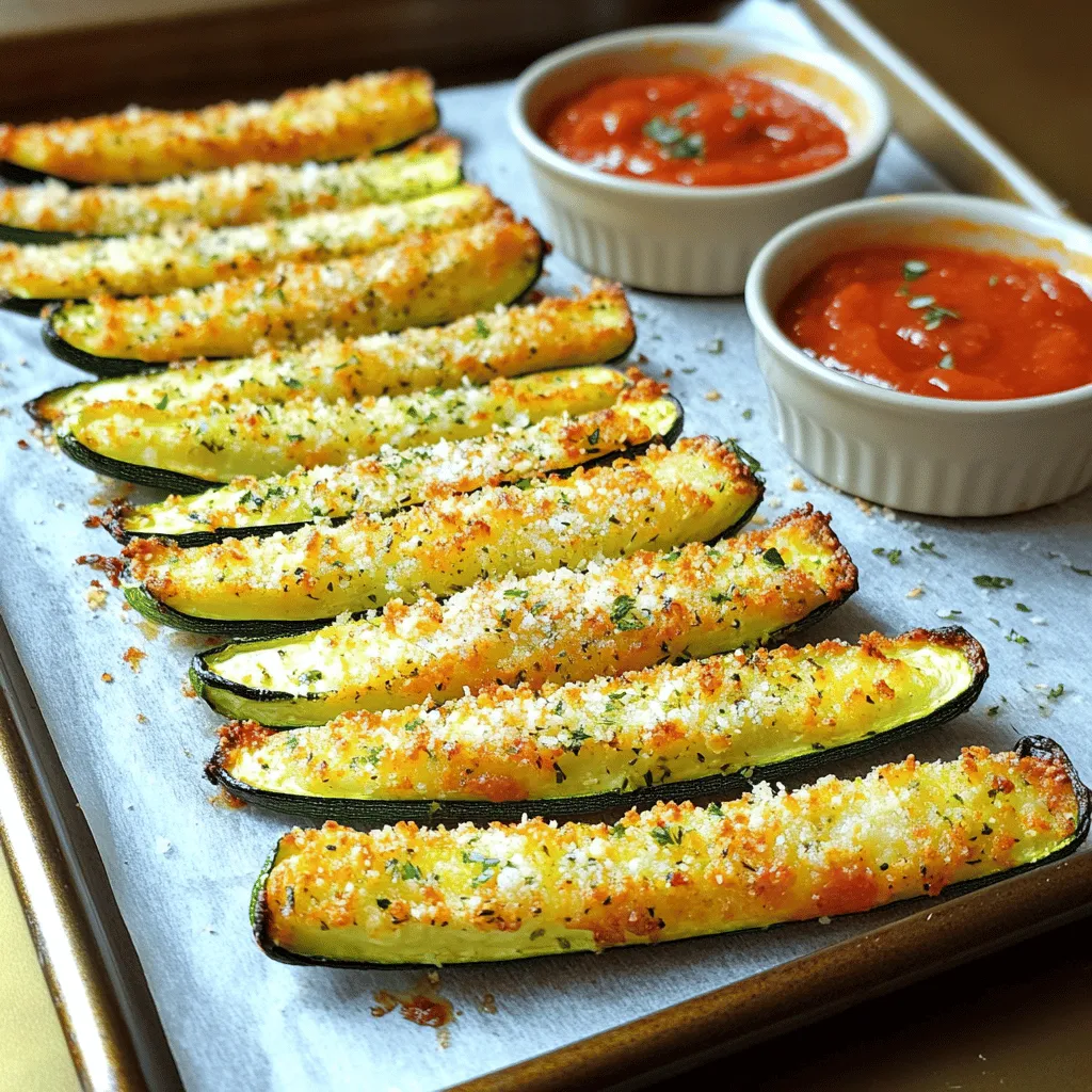 Baked Parmesan Zucchini Fries Crispy and Flavorful Snack