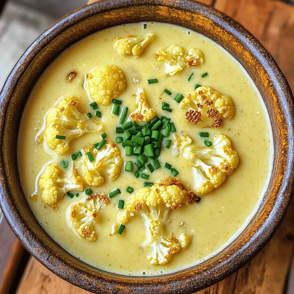 Creamy Roasted Cauliflower Soup Simple and Satisfying
