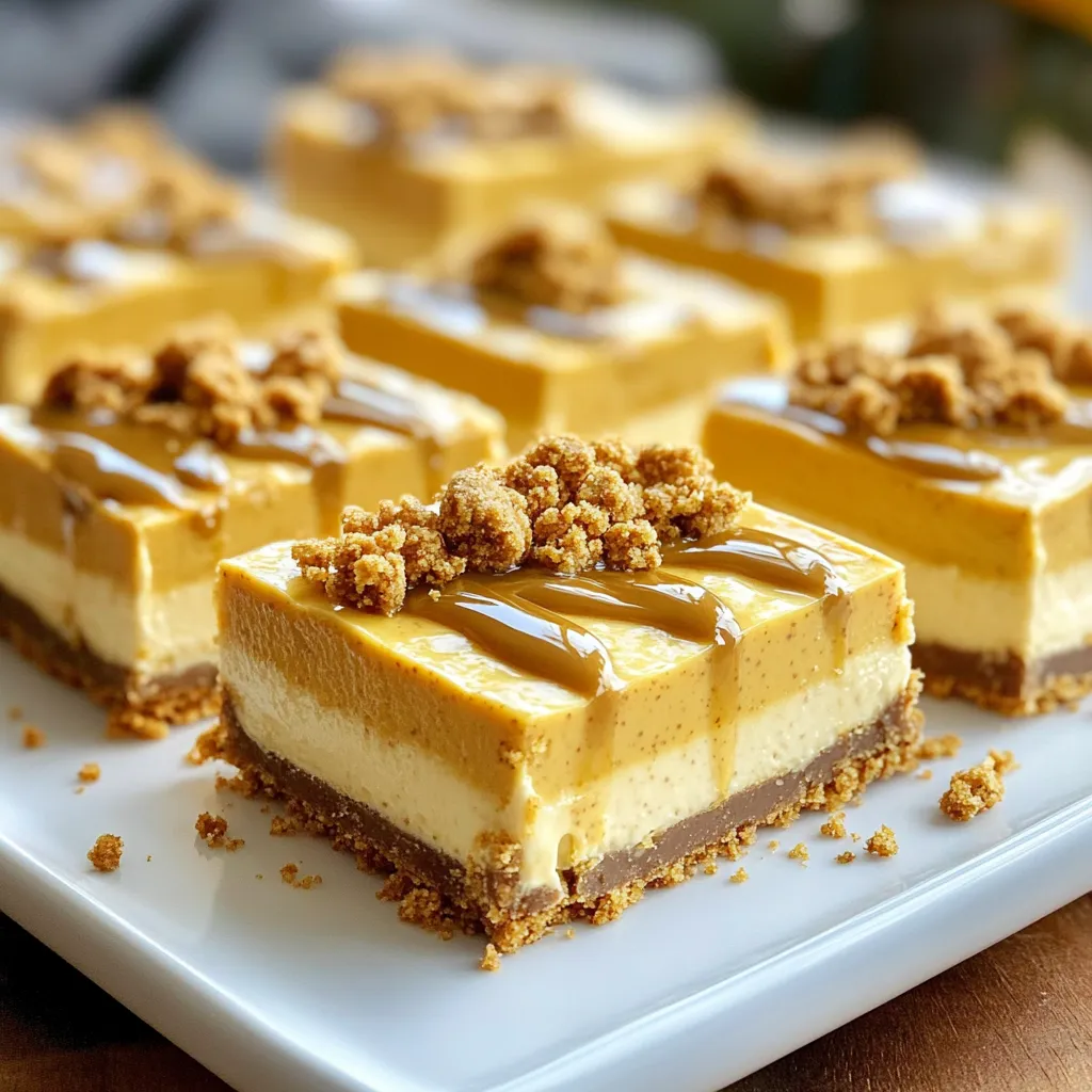 No-Bake Cookie Butter Cheesecake Bars Delight
