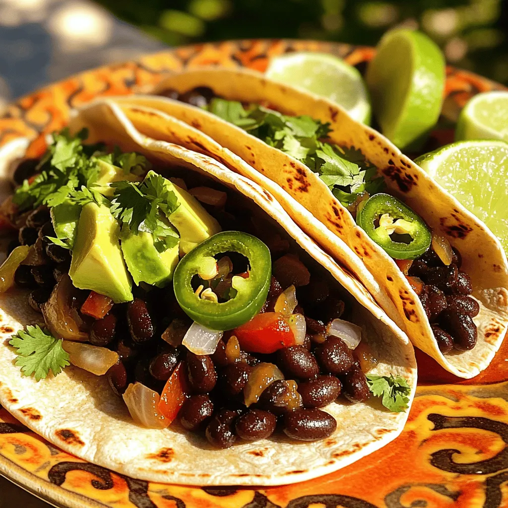 Spicy Black Bean Tacos Flavorful and Easy Meal