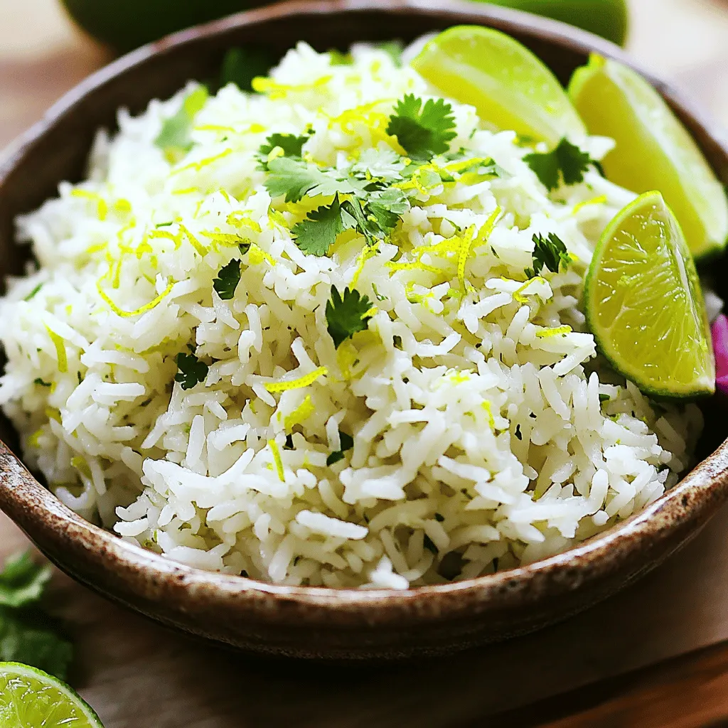 Zesty Lime Rice Flavorful and Easy Side Dish