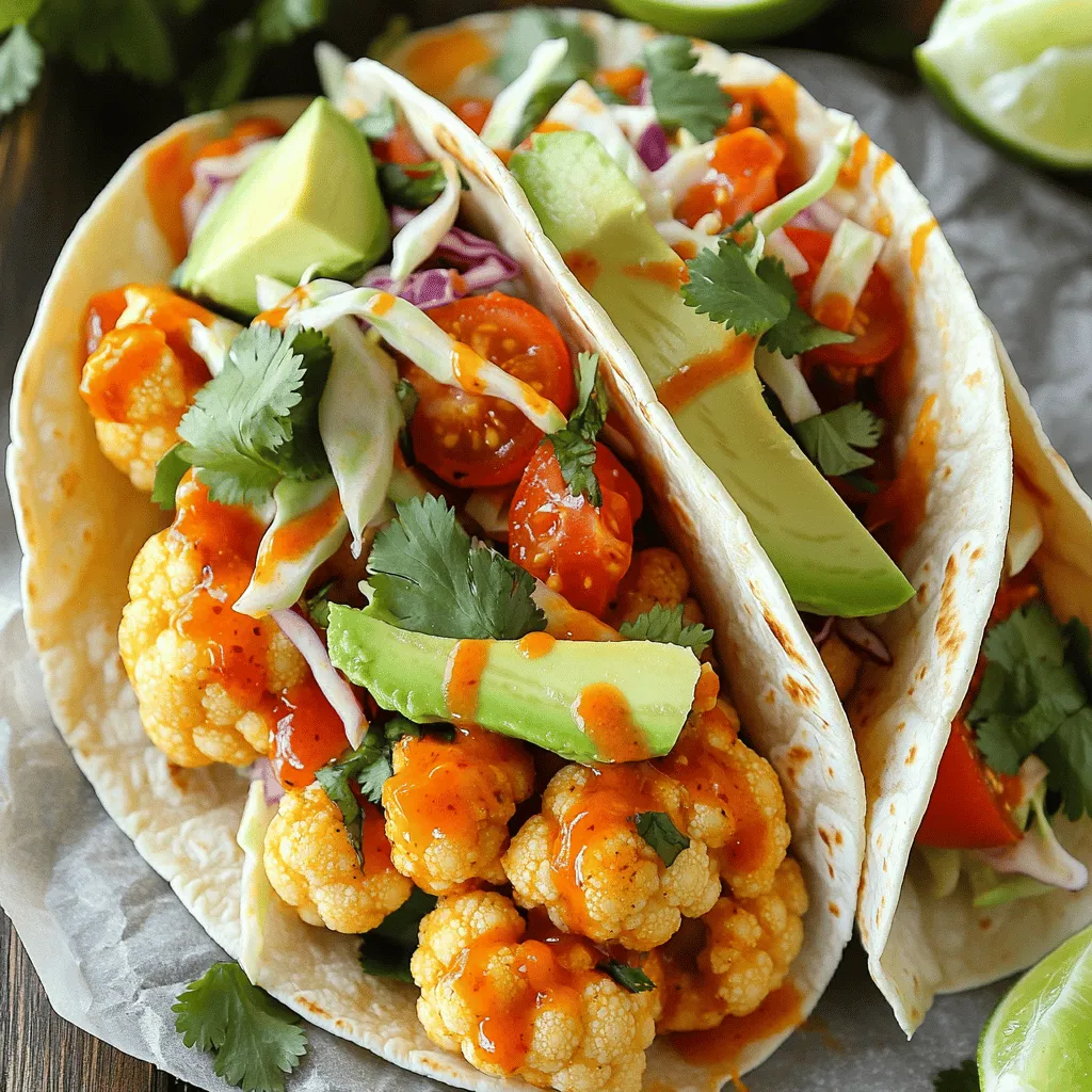 Buffalo Cauliflower Tacos Flavorful and Easy Recipe