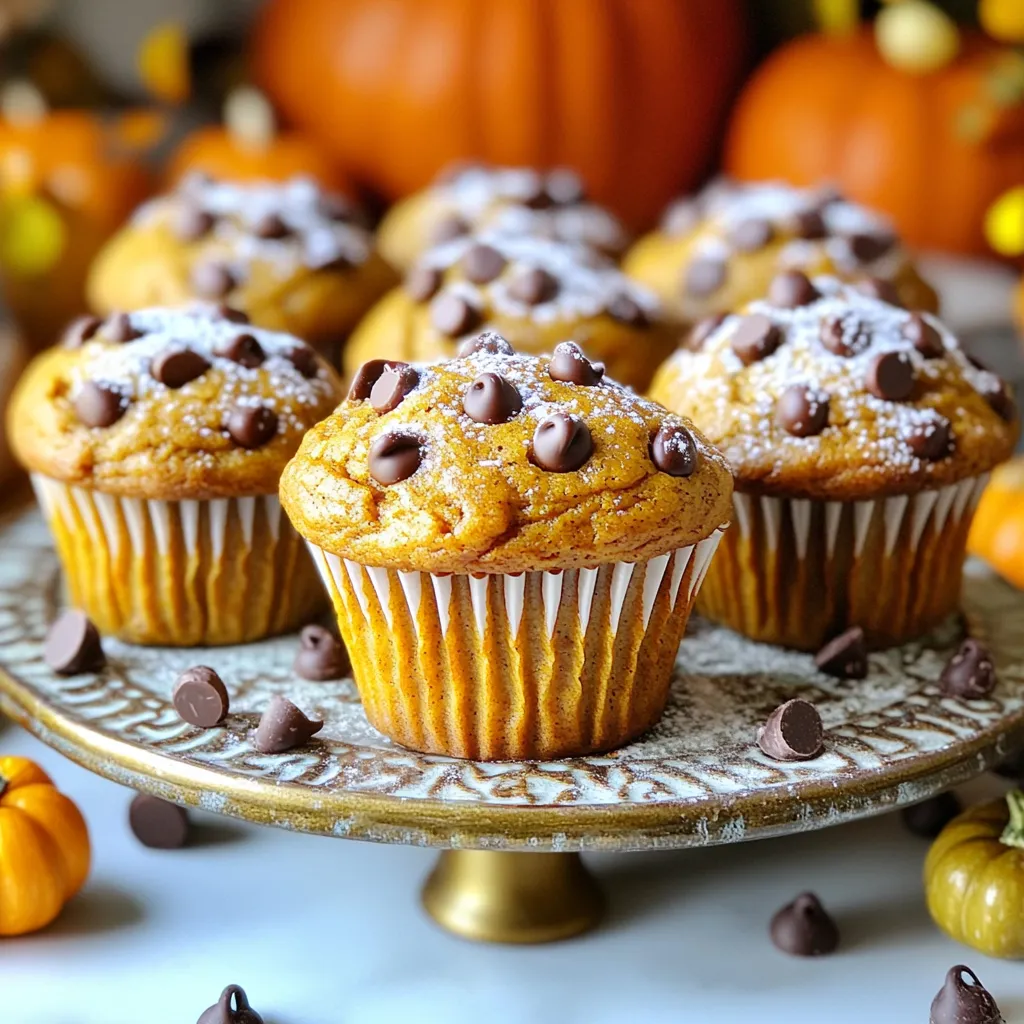 Pumpkin Chocolate Chip Muffins Delightful Fall Treat