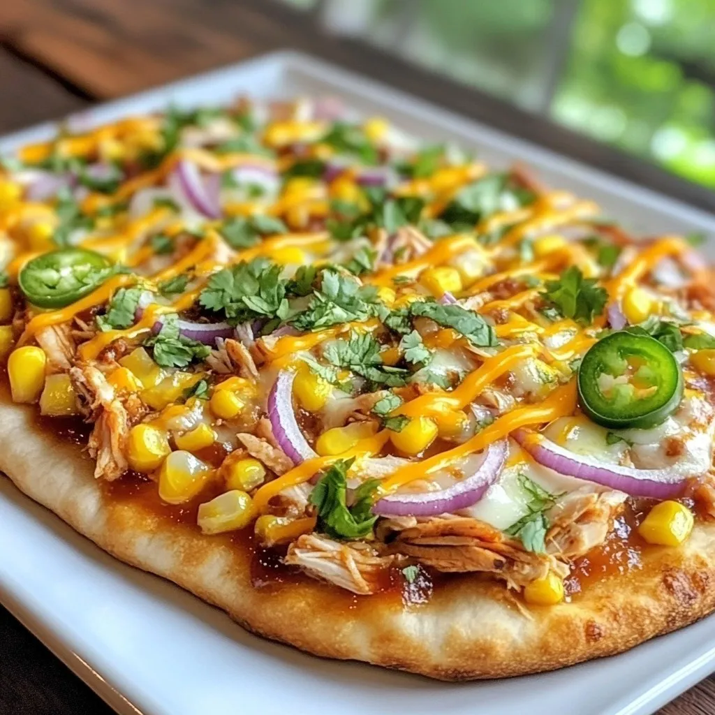 BBQ Chicken Flatbread Pizza Simple and Tasty Recipe