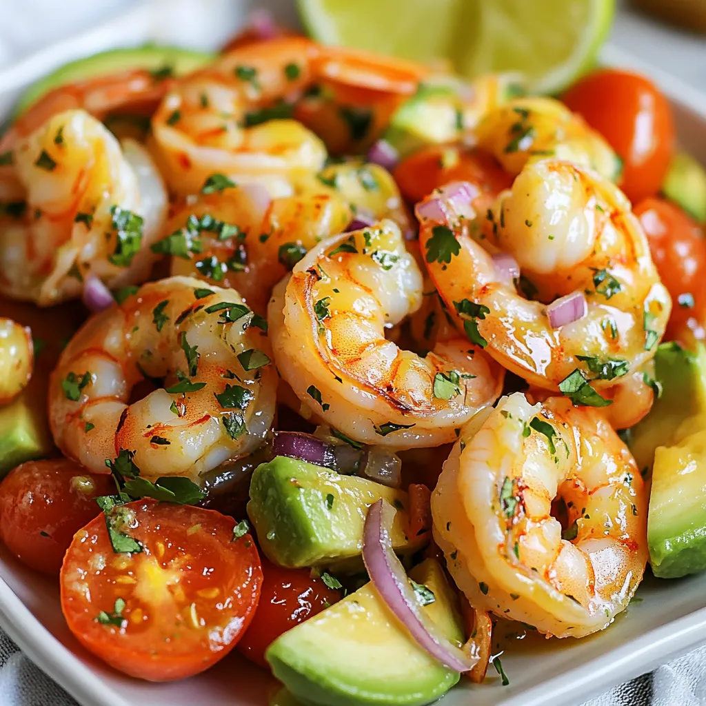 Lime Shrimp Avocado Salad Fresh and Flavorful Dish