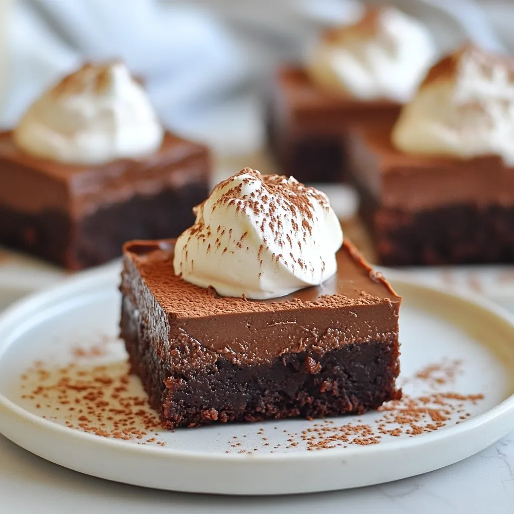 Chocolate Mousse Brownies Rich and Decadent Delight
