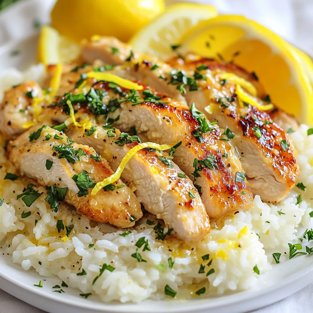 Flavorful Chicken Scampi with Parmesan Rice Recipe