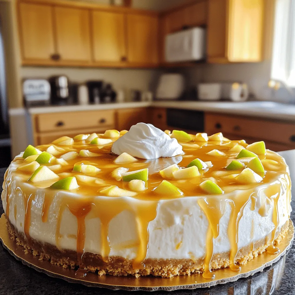 Caramel Apple Cheesecake Delightful Creamy Dessert