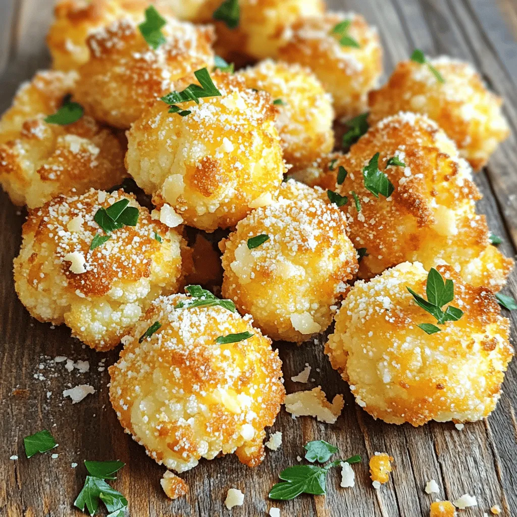 Parmesan Cauliflower Bites Air Fryer Crispy Snack
