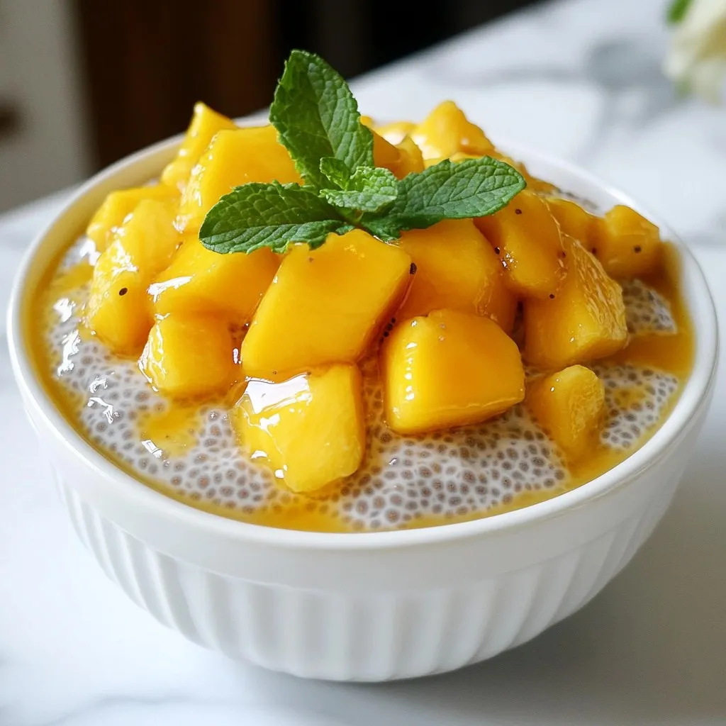 Mango Coconut Chia Pudding Simple and Healthy Treat