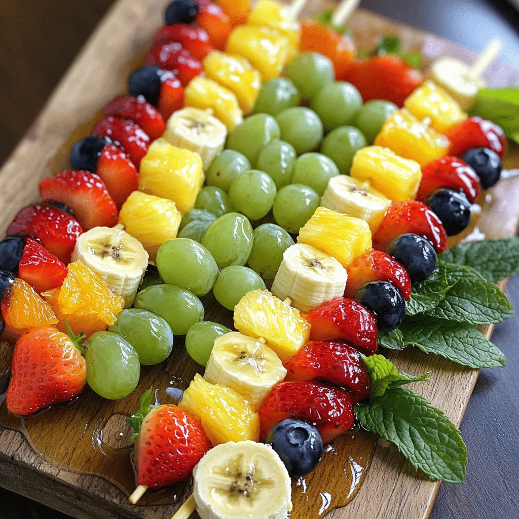 Rainbow Fruit Skewers Colorful and Healthy Treats
