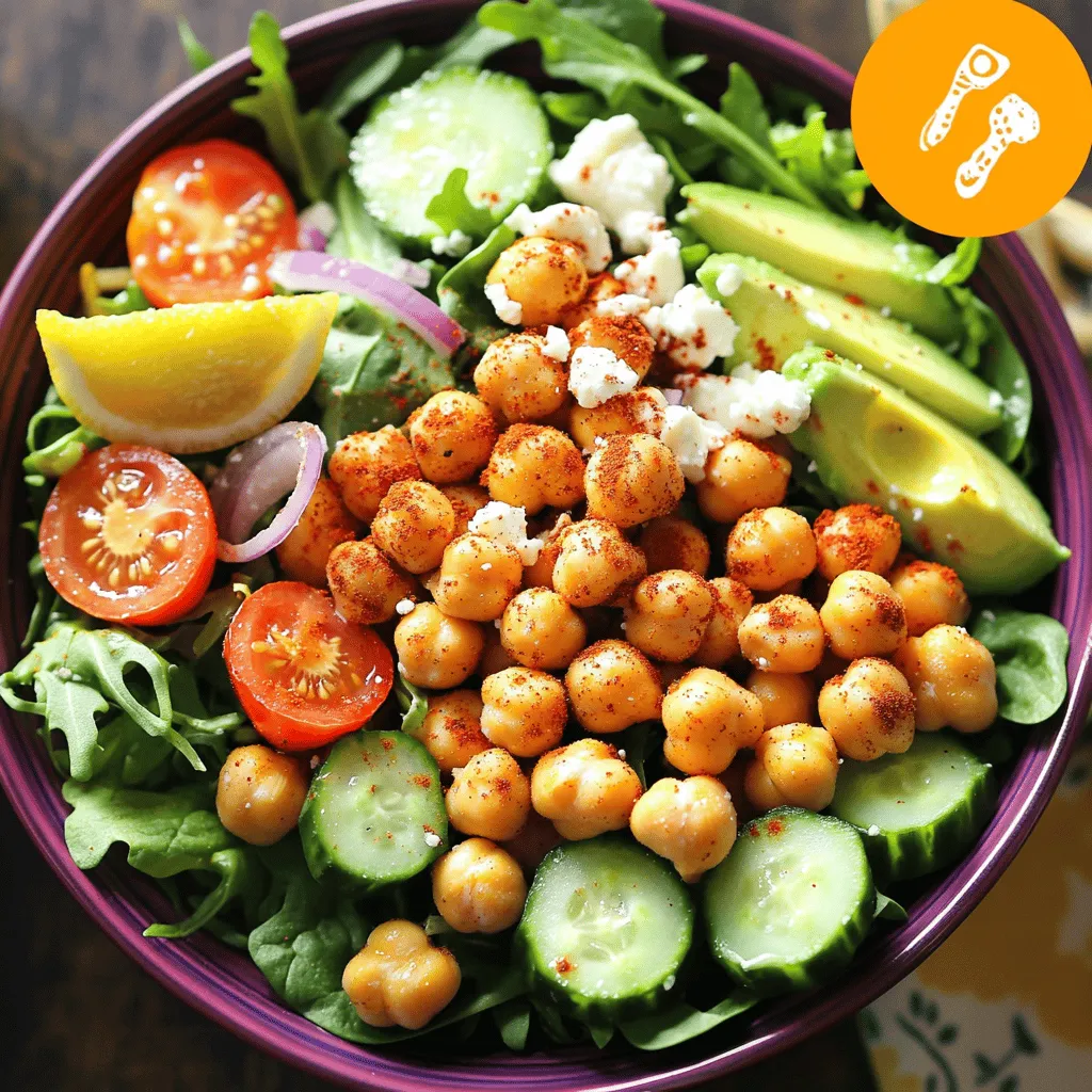 Crispy Chickpea Salad Fresh and Flavorful Delight