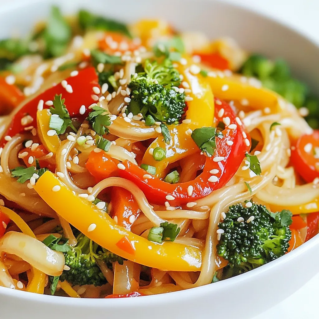 Rice Noodle Stir Fry Flavorful and Simple Delight
