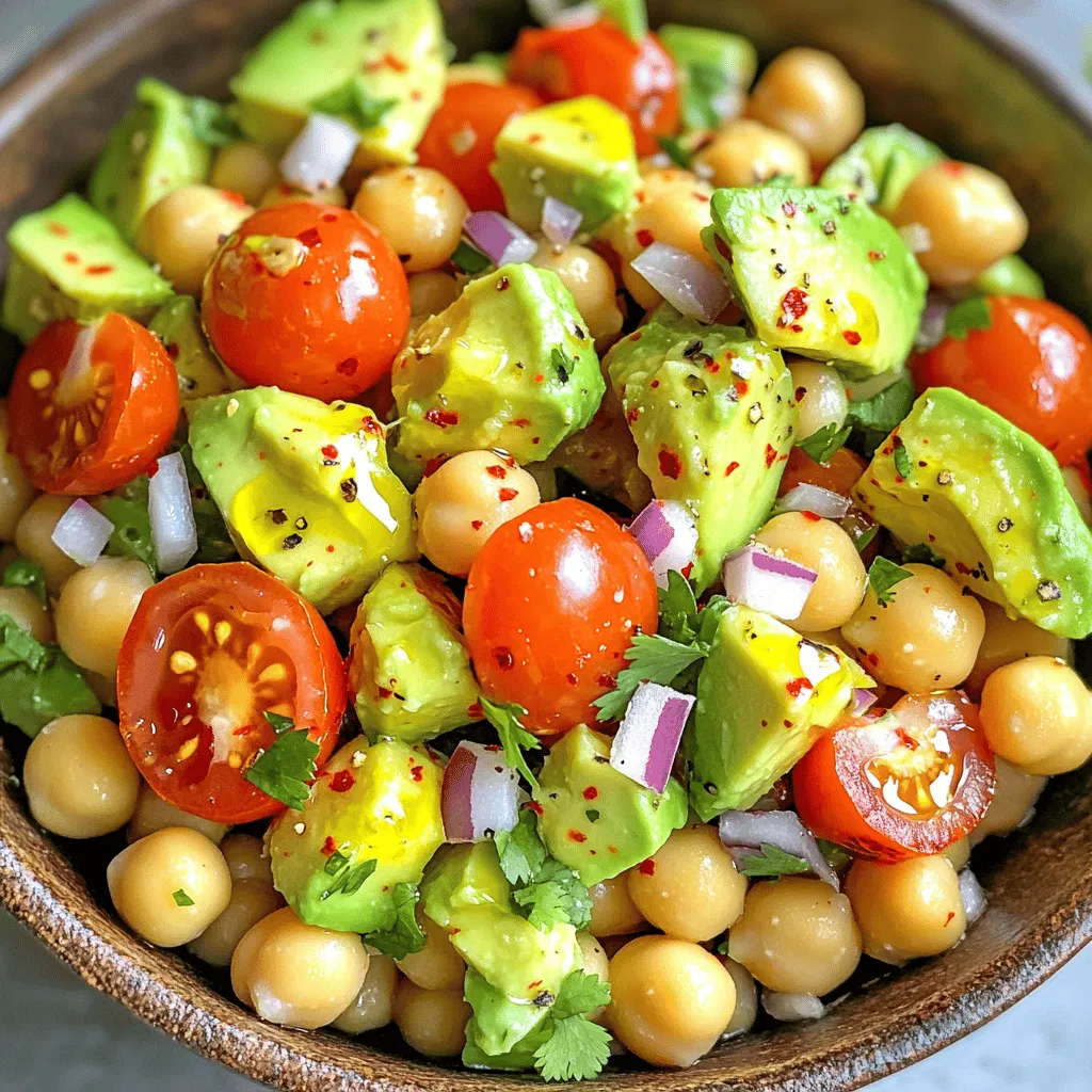 Flavorful Avocado Chickpea Salad for Fresh Meals