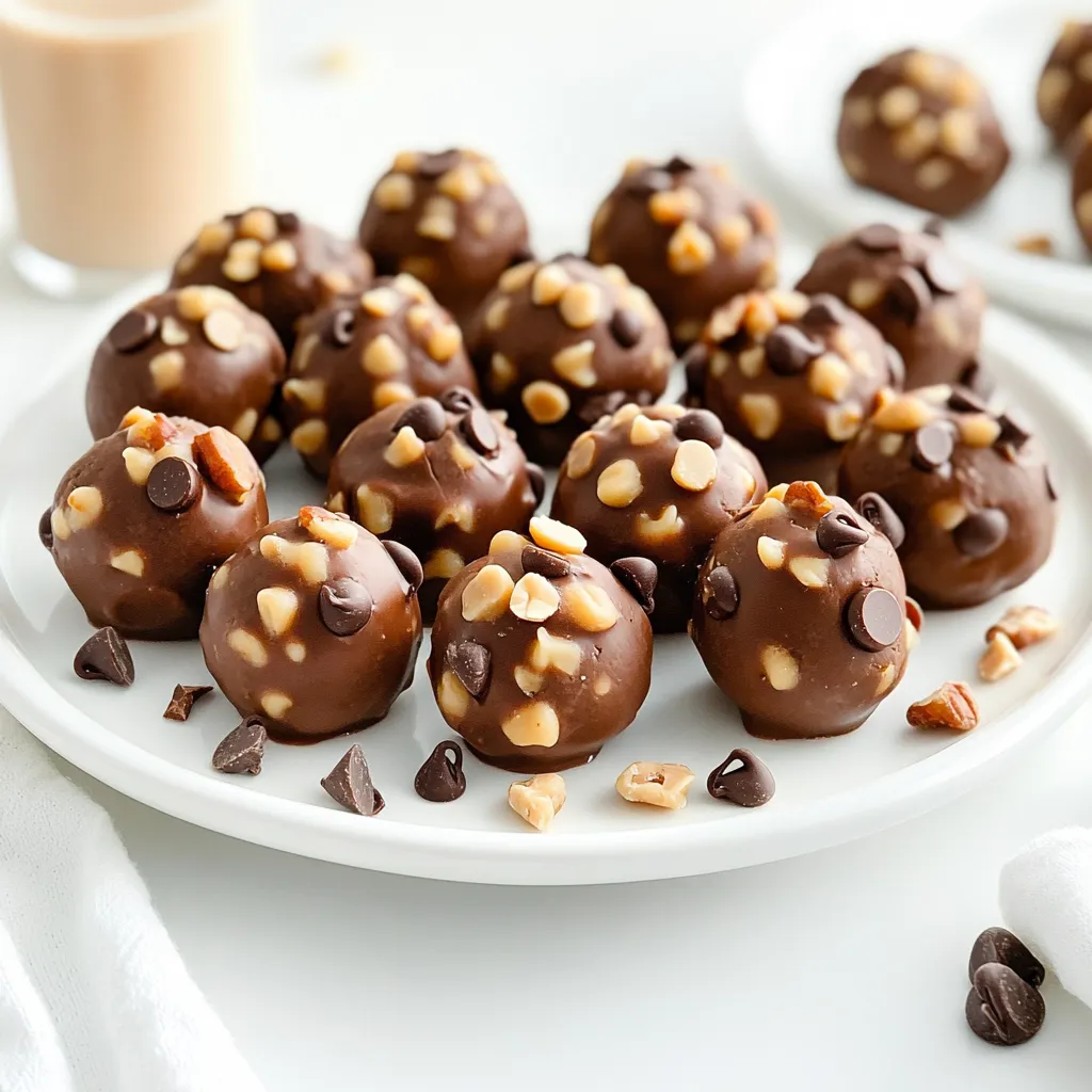 No-Bake Peanut Butter Chocolate Balls Simple Treat
