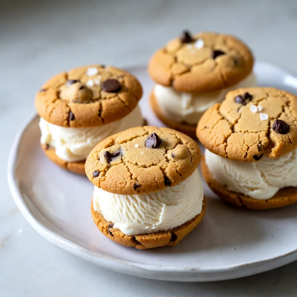 Cookie Dough Ice Cream Sandwiches Delightful Treats