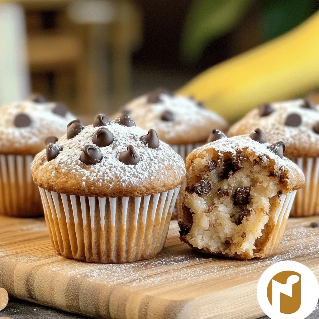 Brown Butter Banana Chocolate Chip Muffins Delight