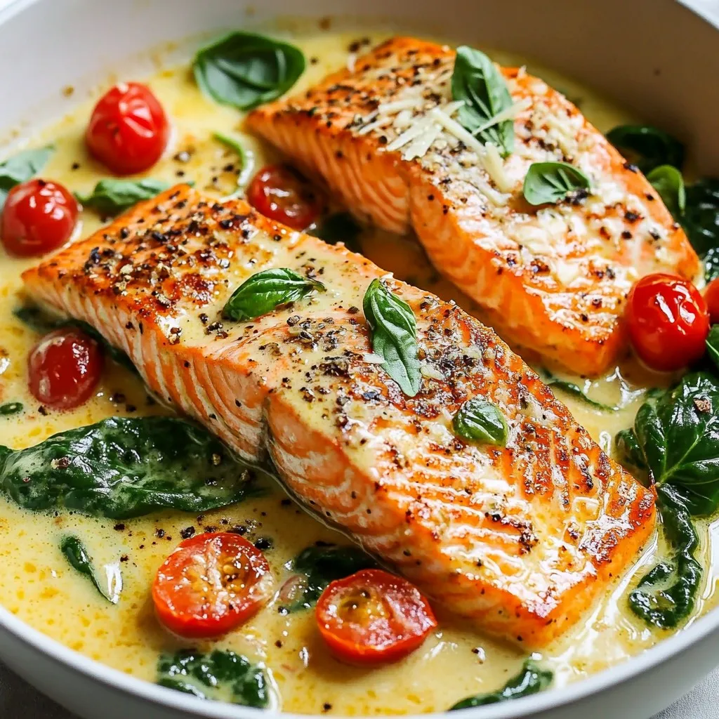 Creamy Tuscan Salmon Skillet Flavorful and Simple Recipe