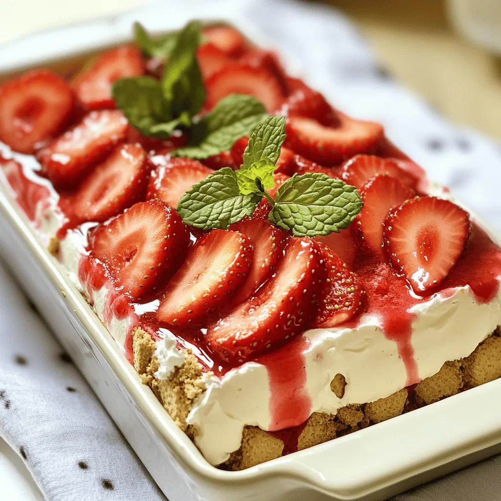 Strawberry Cheesecake Icebox Cake Delightful Treat