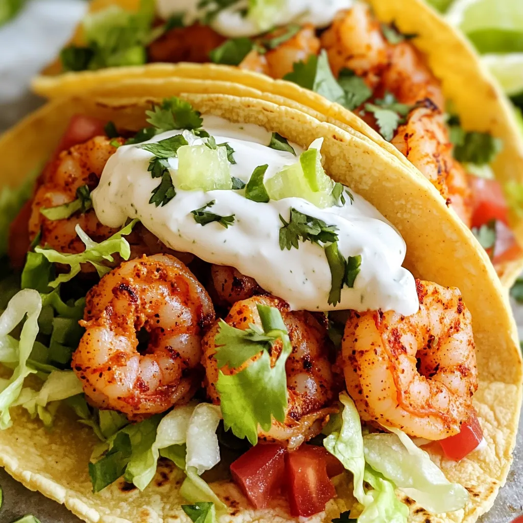 Minute Creamy Cajun Shrimp Tacos Quick and Tasty