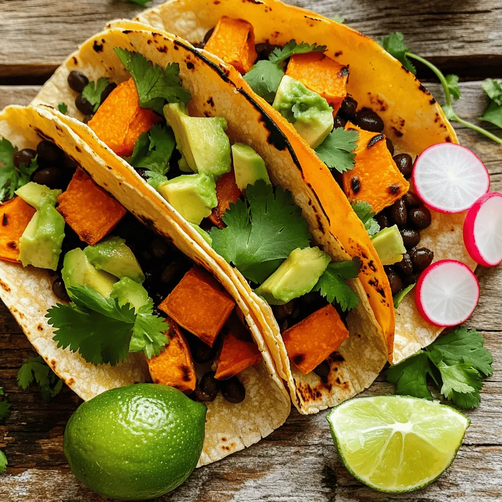 Savory Sweet Potato and Black Bean Tacos Recipe