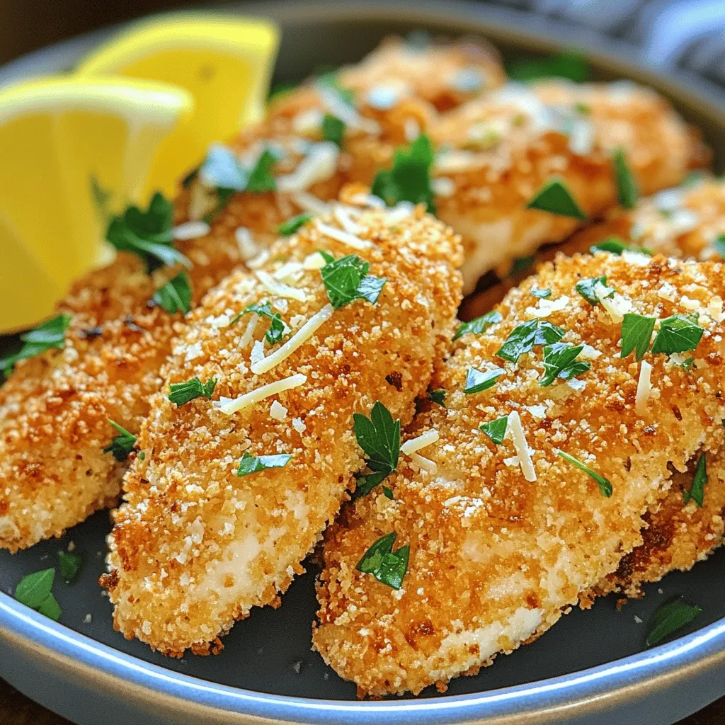 Lemon Garlic Parmesan Chicken Tenders Delight Recipe