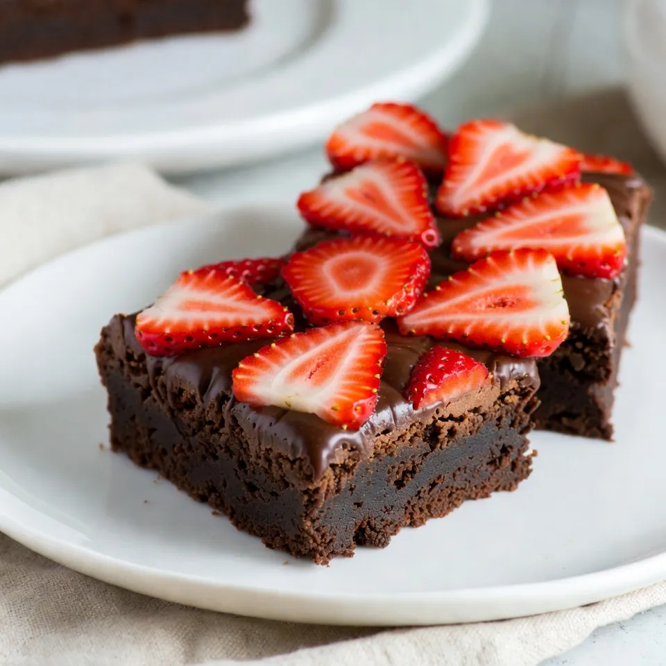 Chocolate Covered Strawberry Brownies Delightful Dessert