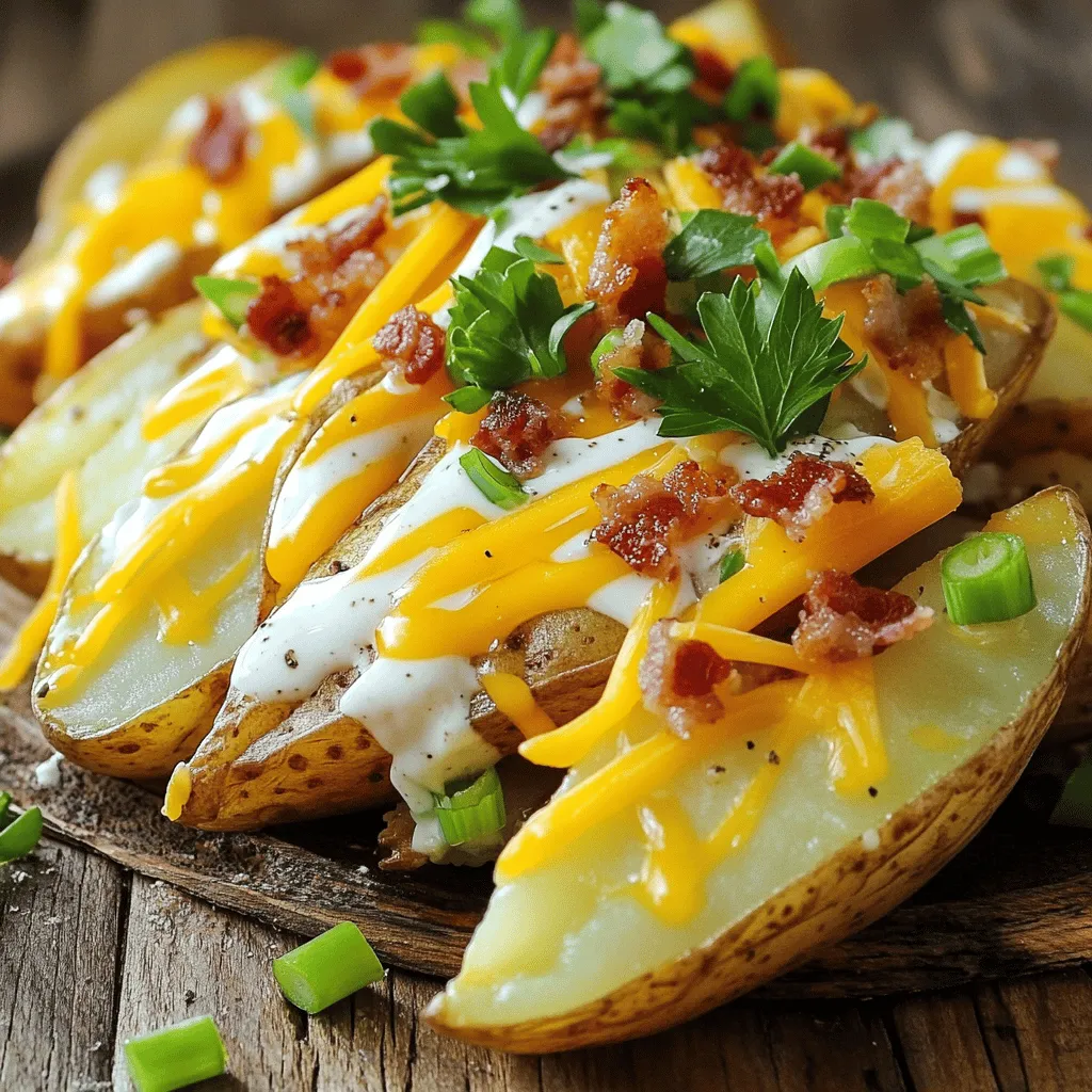 Loaded Ranch Potato Wedges Crunchy and Flavorful Treat