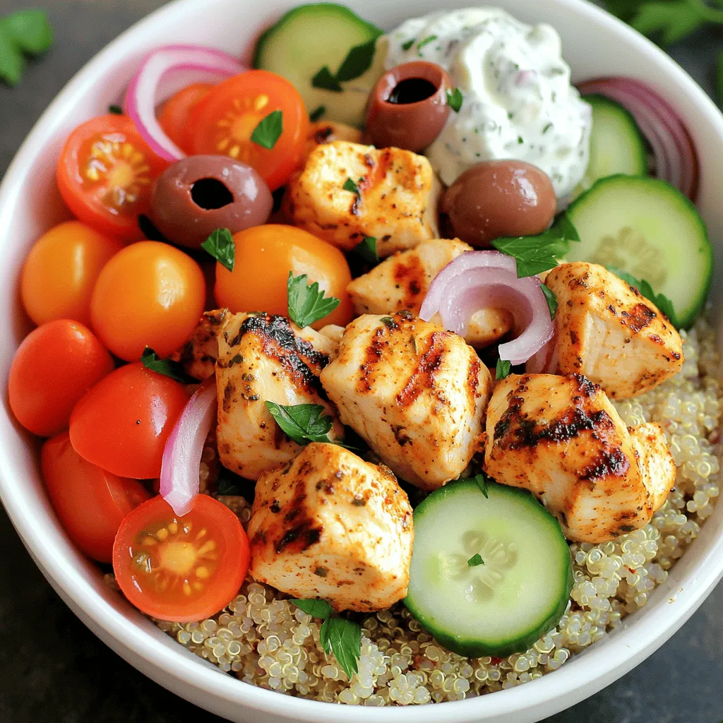 Greek Chicken Souvlaki Bowls Flavorful and Easy Meal