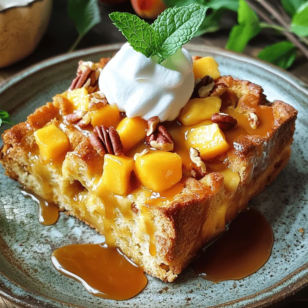 Peach Bread Pudding Delightful and Simple Recipe