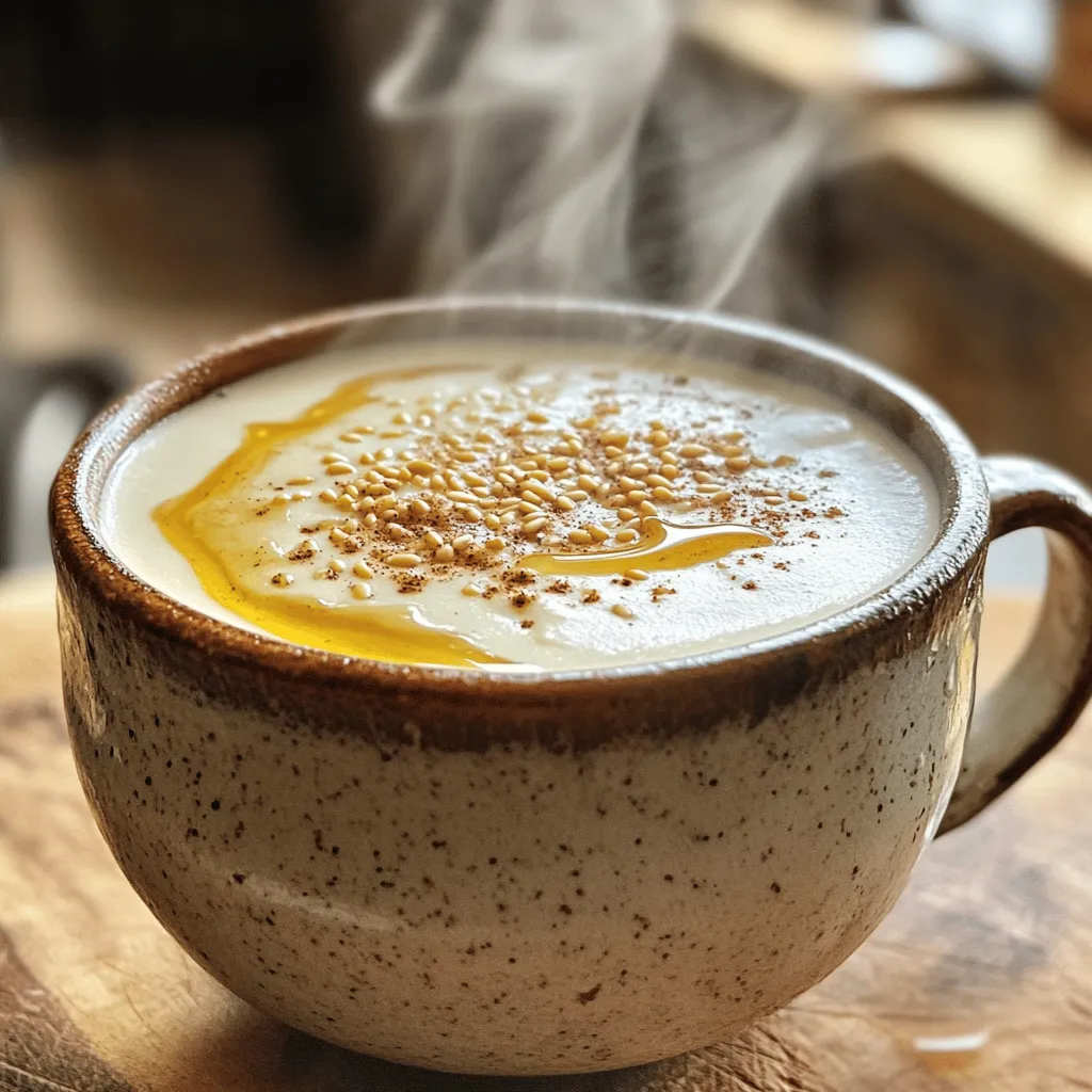 Savory Sesame Honey Soy Latte Creamy Delight