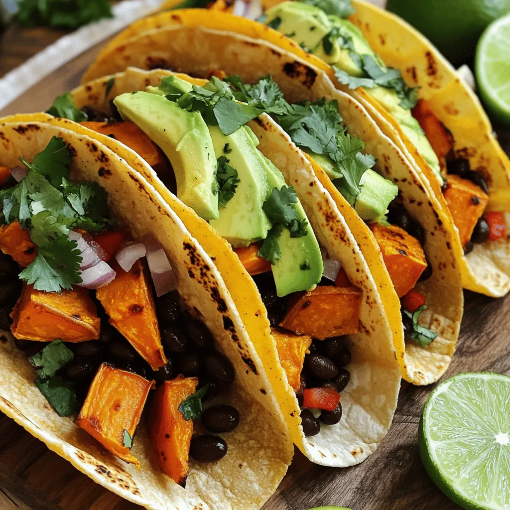 Sweet Potato Black Bean Tacos Flavorful and Filling Meal