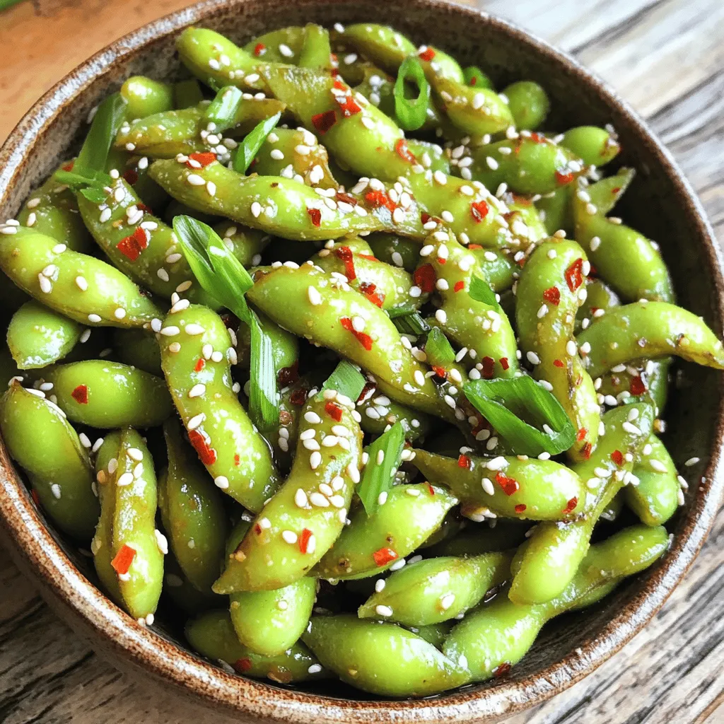 Spicy Garlic Edamame Flavorful and Simple Snack