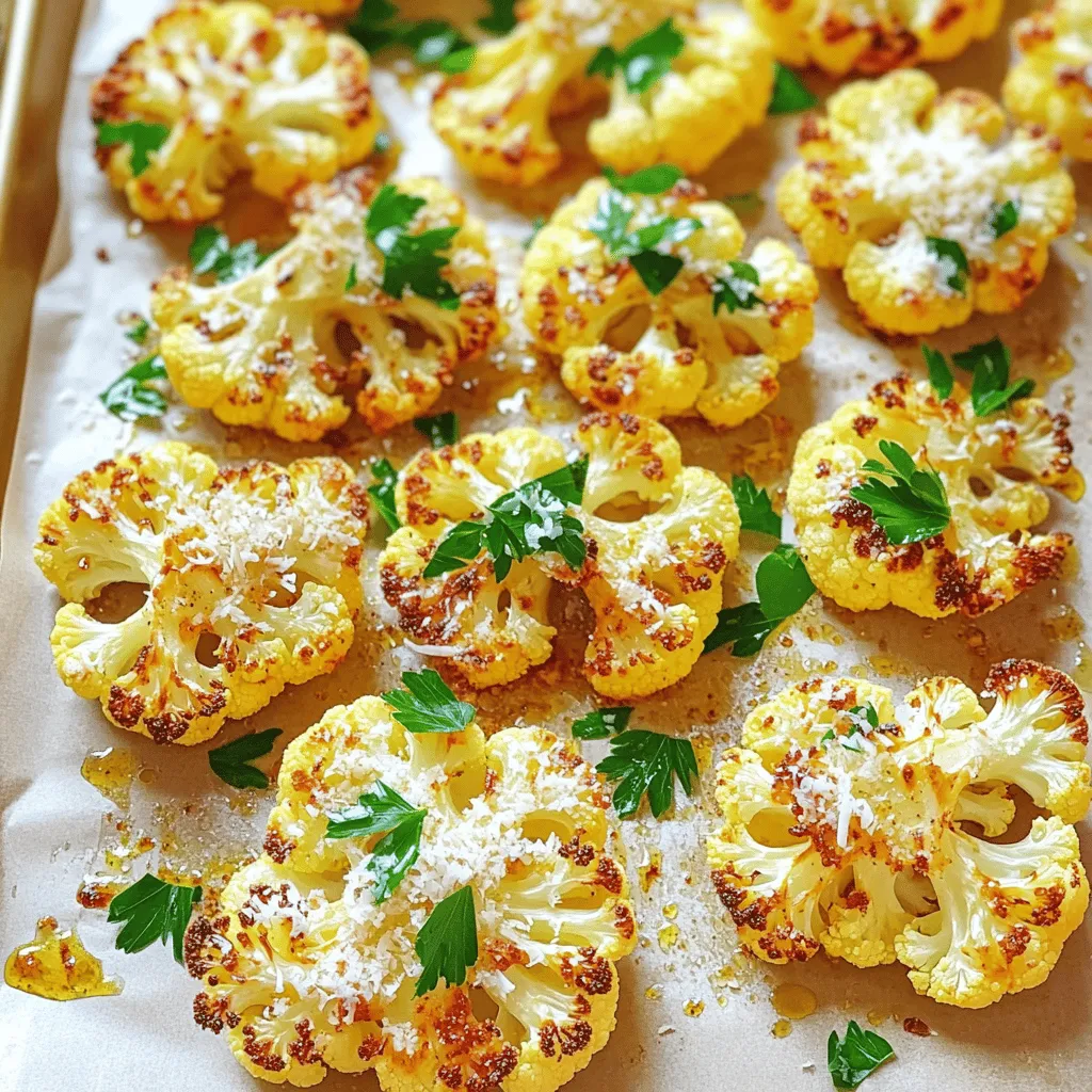 Garlic Parmesan Roasted Cauliflower Flavorful Dish