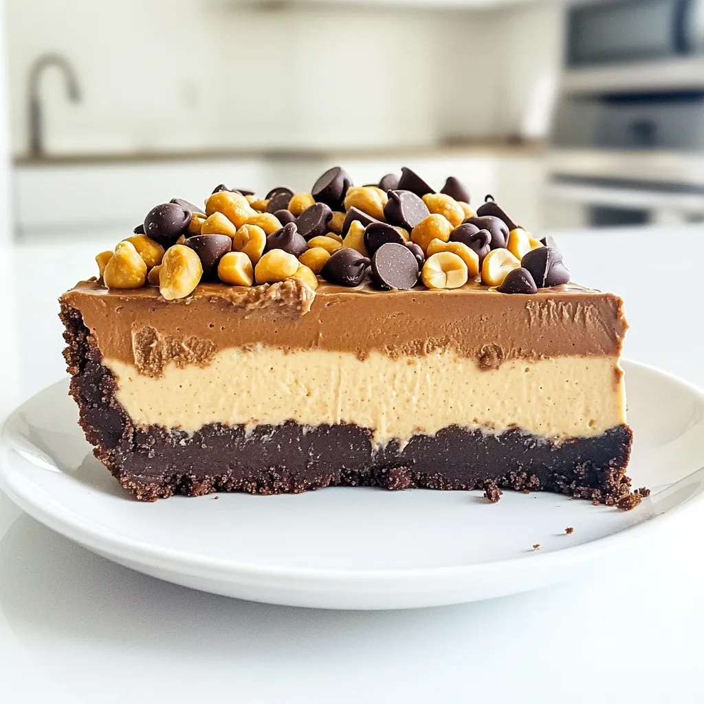 Chocolate Peanut Butter Cheesecake No Bake Delight