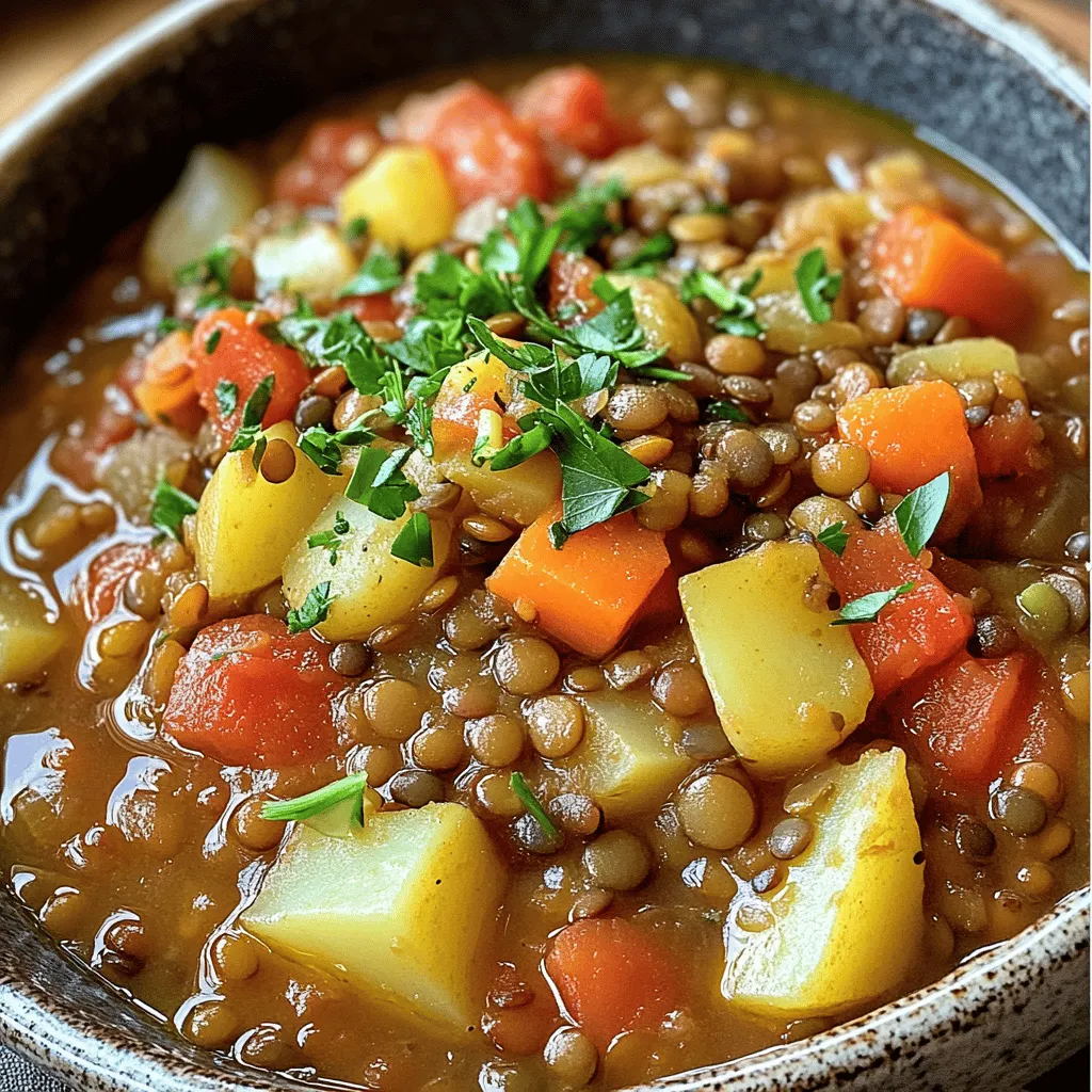 Hungarian Lentil Vegetable Stew Flavorful and Hearty Dish