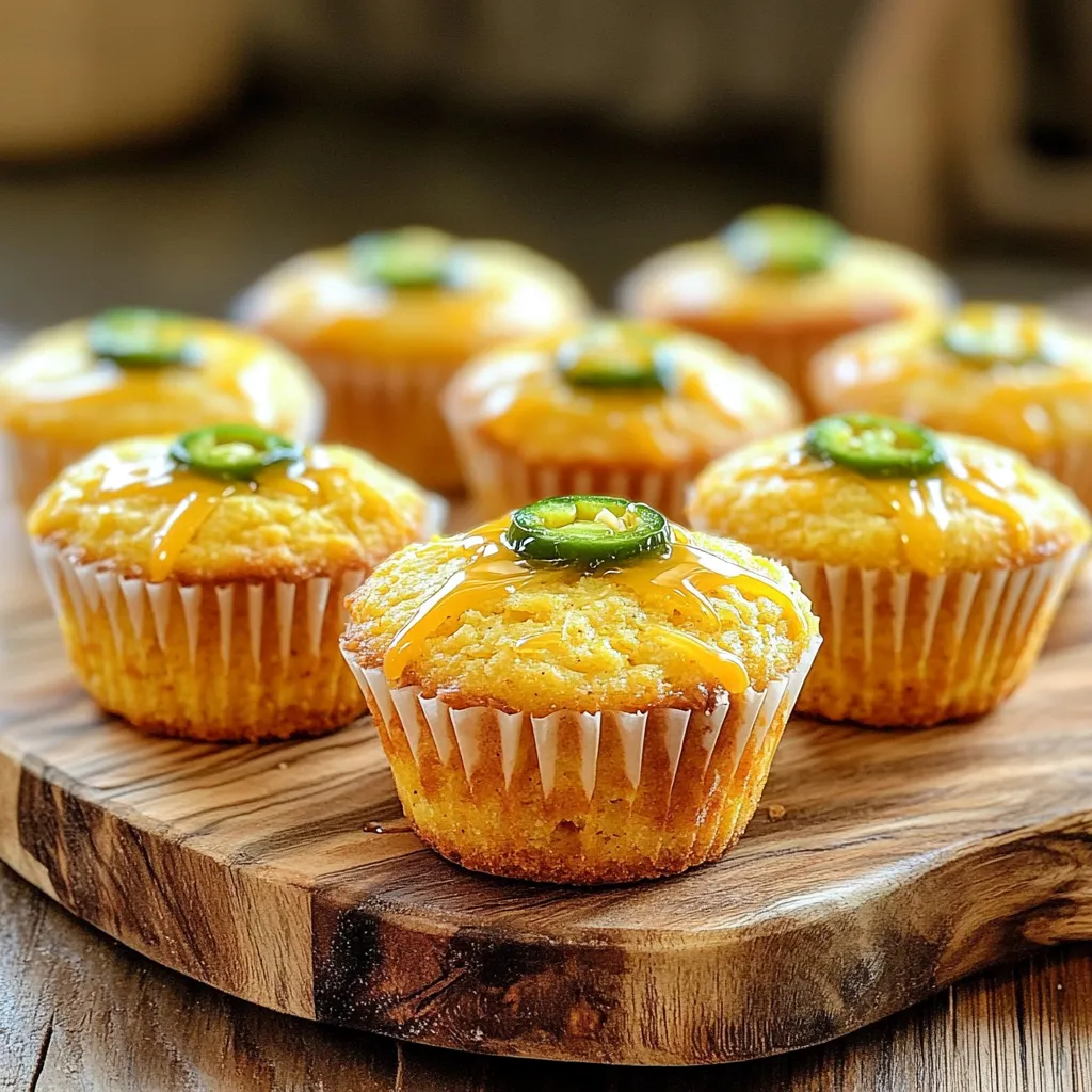 Air Fryer Cheddar Jalapeño Cornbread Muffins Delight