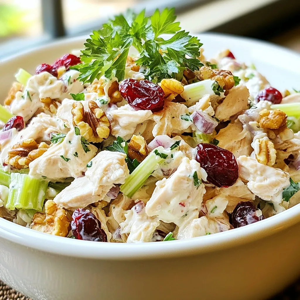 Cranberry Walnut Chicken Salad Simple and Tasty Meal