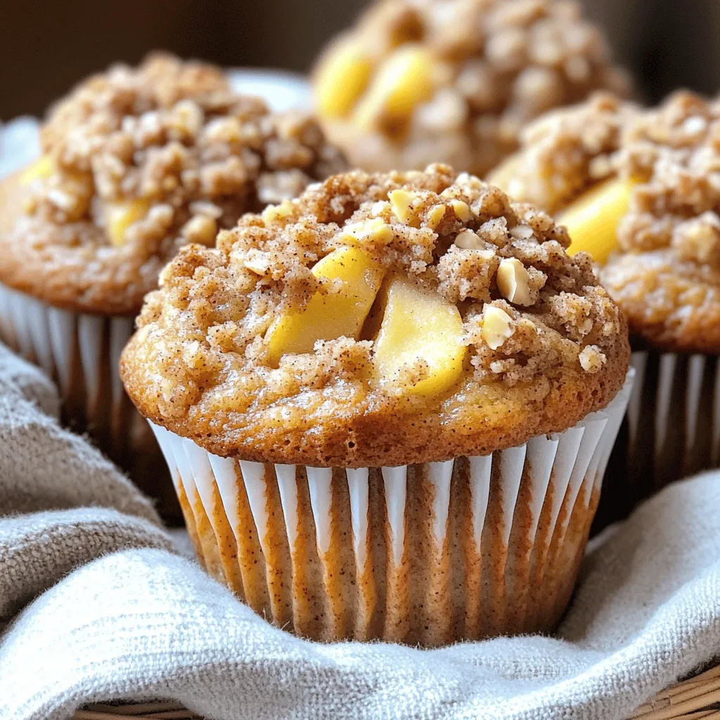 Cinnamon Apple Streusel Muffins Bakery Delight
