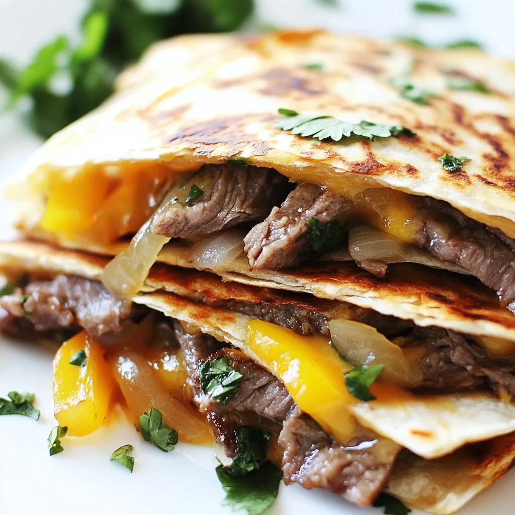 Philly Cheesesteak Quesadillas Tasty and Simple Recipe