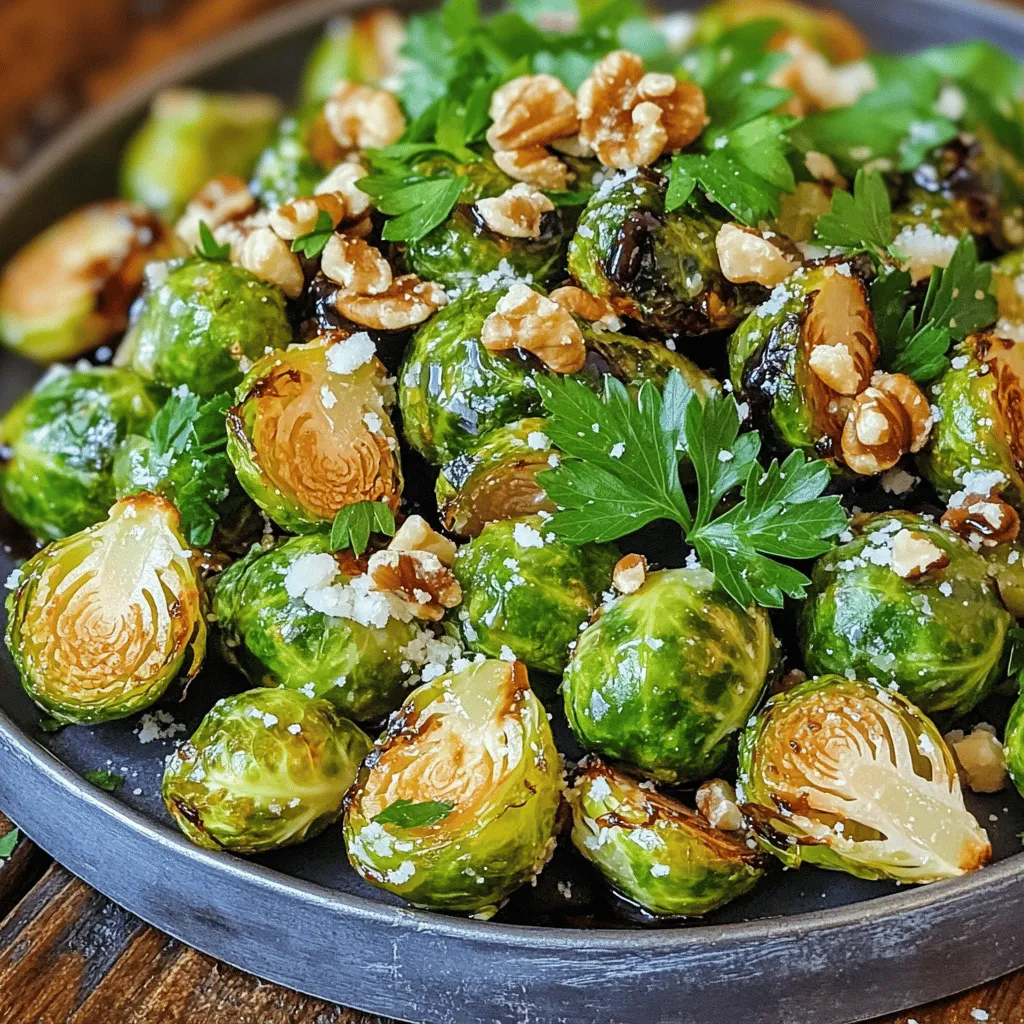 Balsamic Roasted Brussel Sprouts Flavorful Side Dish