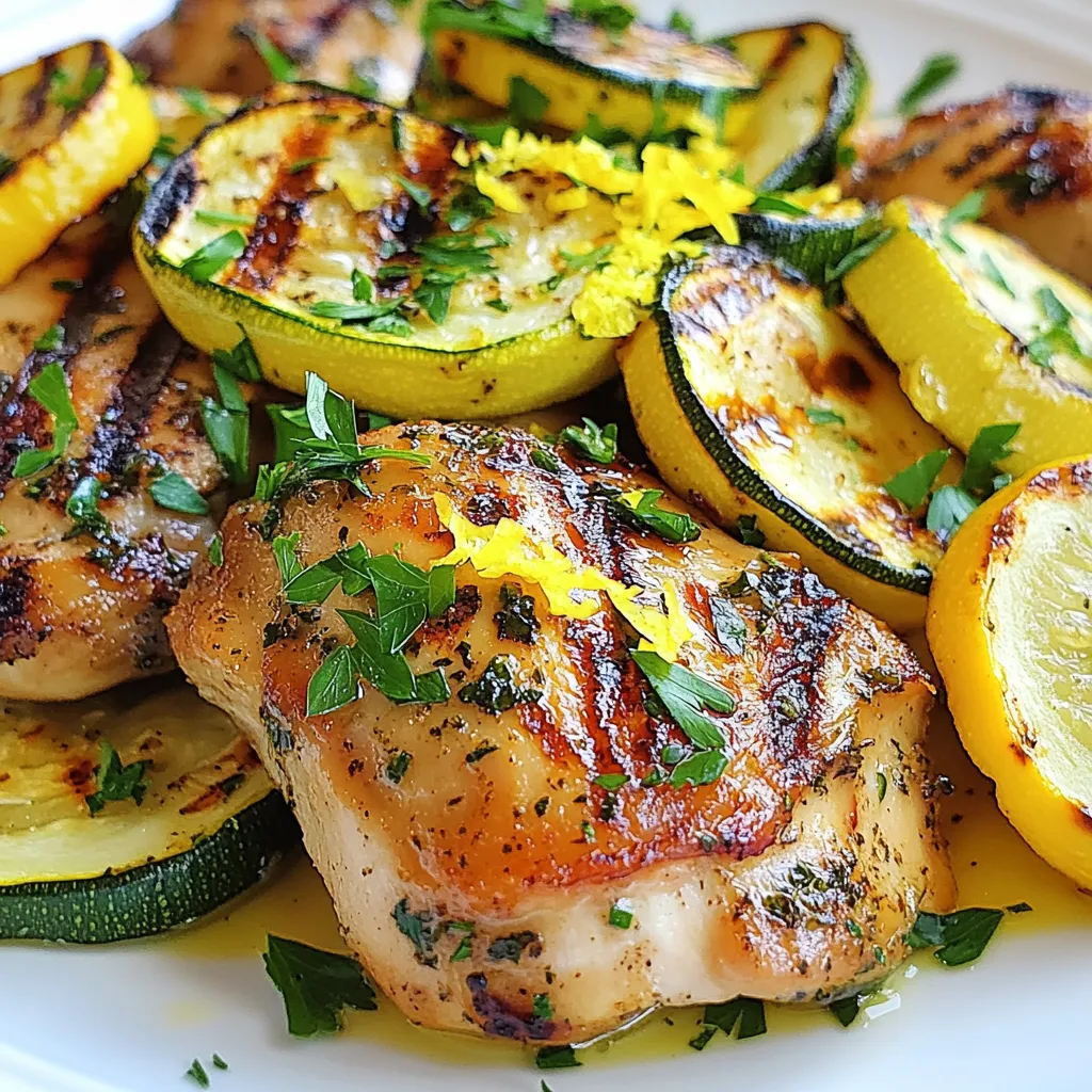 Lemon Zucchini Asado Chicken Flavorful Summer Dish