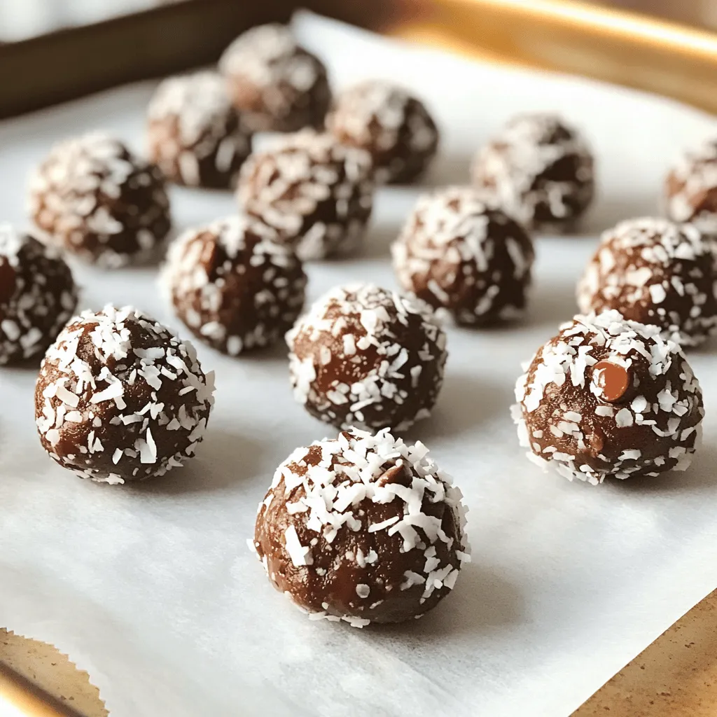 Chocolate Coconut Energy Bites Healthy Snack Option