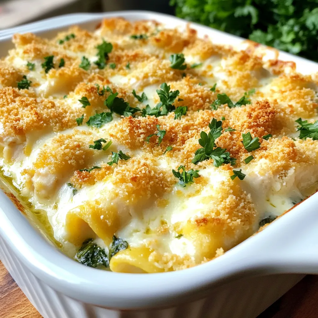 Savory Chicken and Spinach Casserole with Cream Cheese