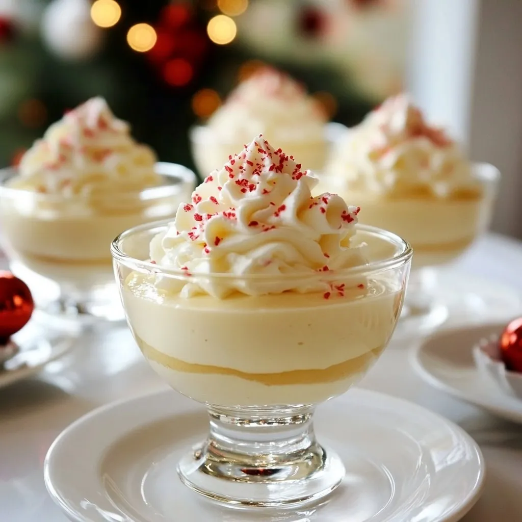 White Chocolate Peppermint Mousse Delightful Dessert