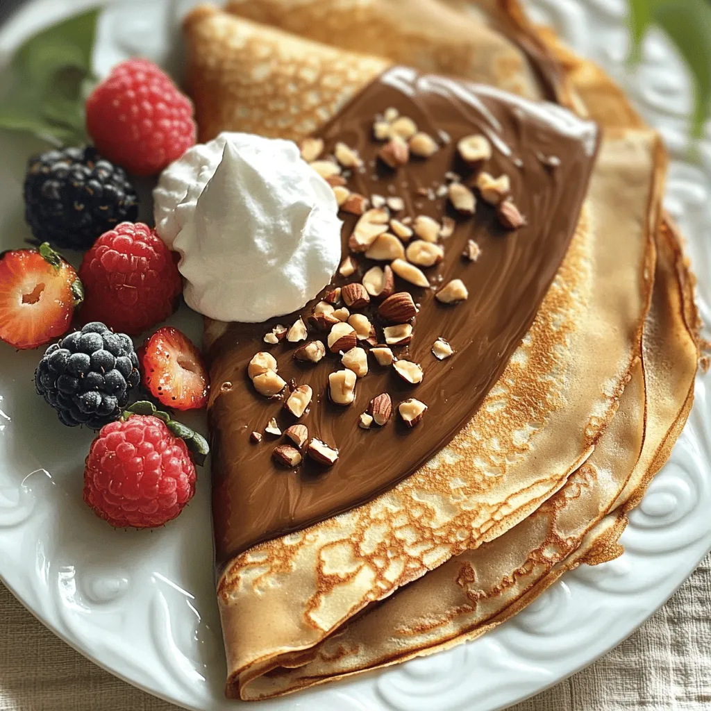 Chocolate Hazelnut Crepes Decadent and Easy Recipe